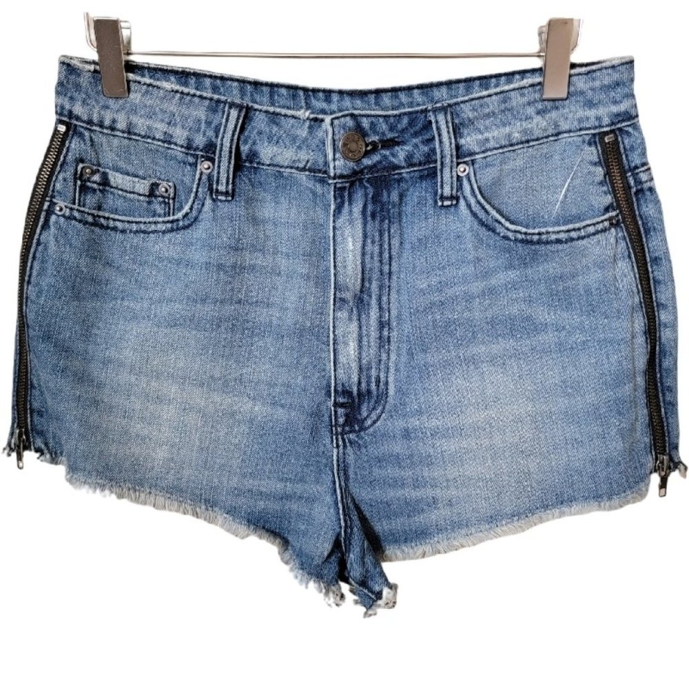 BDG Super High Rise Cheeky Zipper Denim Jean Shorts